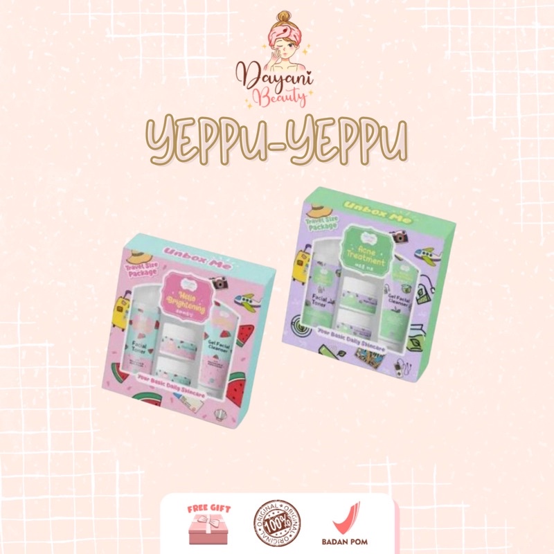 [READY] Yeppu Yeppu By Kiyowo Skincare Travelsize Package Acne & Brightening