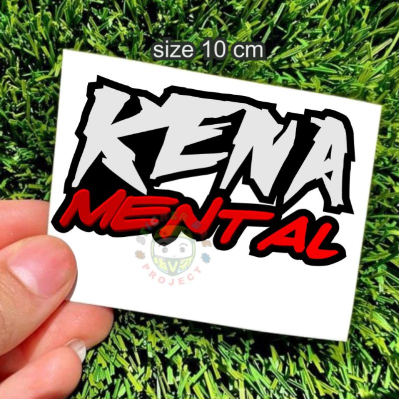 Stiker kena mental cuting sticker tumpuk 1pcs