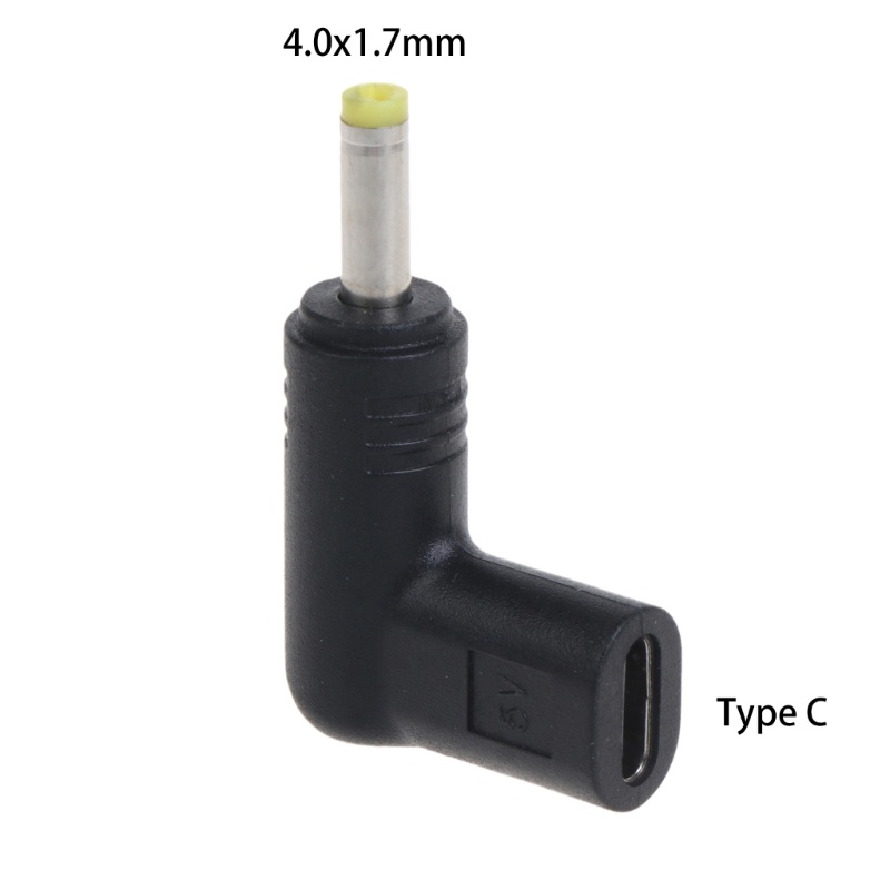 Zzz Adapter Converter USB-C Female Ke DC5V Male 90 Derajat Ukuran 4.0x1.7mm