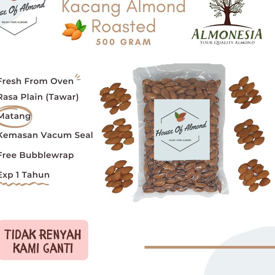 

KodeH2t7S--Kacang almond panggang 500gr almonesia kualitas premium