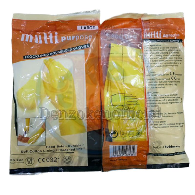 Sarung Tangan Karet Kuning/Sarung tangan Daging/WC/Cuci Motor