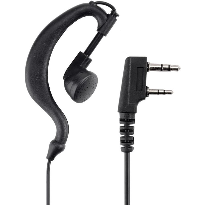 Hanya Handsfree Baofeng BF-888S / BF888s earphone nya Walkie Talkie Walky Talky Handy Talky Headset  - Hitam