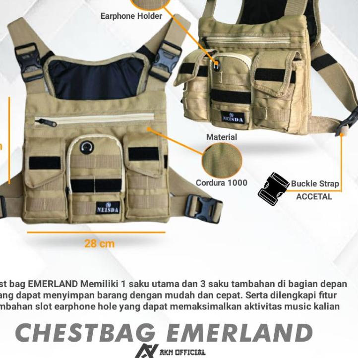 Terlaris TAS DADA PRIA TACTICAL / TAS DADA TACTICAL / TAS DADA / CHEST BAG / TAS DADA ARMY / TAS DAD