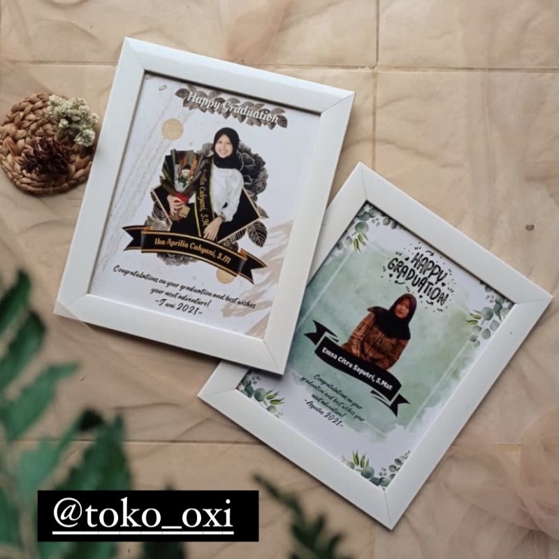 KADO BINGKAI WISUDA ULTAH | FOTO FRAME 8R | CUSTOM