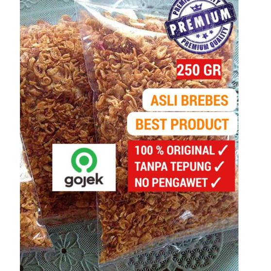 

Mau--Bawang Goreng Sumenep GRADE A dan Brebes Tanpa Tepung 250 Gr Super Kriukk , Bawang Merah Goreng