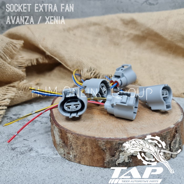 Radiator Socket Soket Motor Extra Fan Radiator Avanza Xenia Rush Terios Granmax