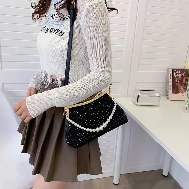 BJ43539 - BLACK/RAINBOW/SILVER/WHITE - TAS PESTA CLUTCH WANITA FASHION KOREA CHINA IMPORT MODIS ELEGAN TERMURAH TERLARIS TERBARU BAGSTORE JAKARTA TAS BATAM BQ3539