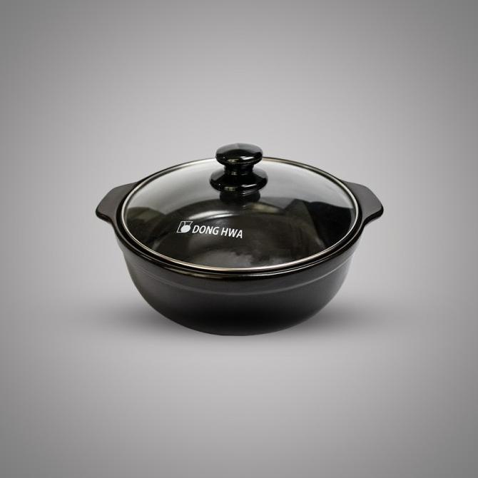 BAYAR DITEMPAT DongHwa Ttukbaegi Panci Keramik Tutup Kaca 750ml /PERALATAN MASAK SET/PANCI PRESTO/PA