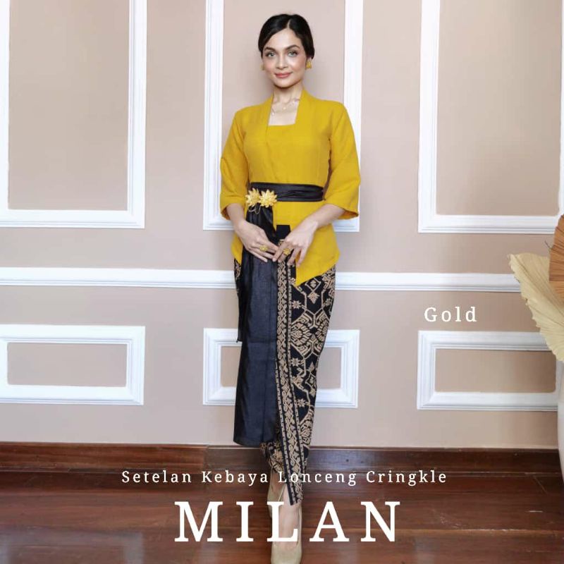 Setelan Kebaya Lonceng Cringkel Milan