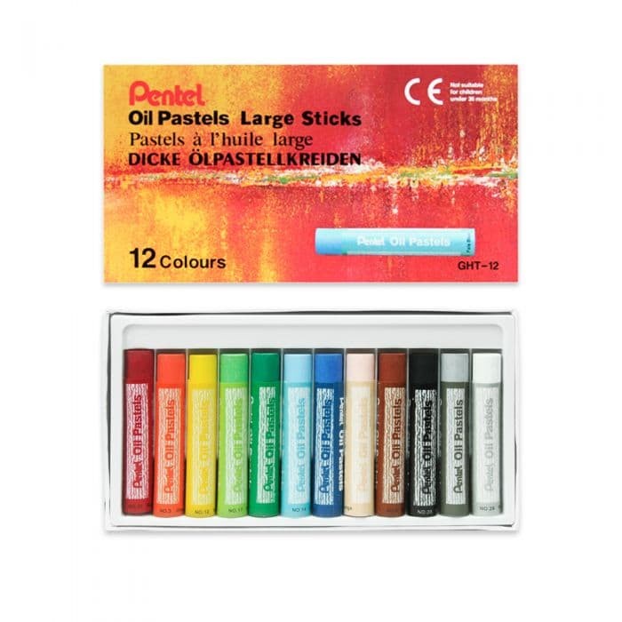 

Pastel Pentel Oil Pastel Large Stick Ght 12