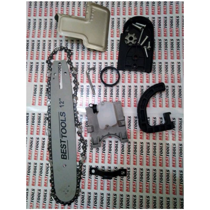 electric adaptor Chainsaw /Mini chain saw 12 inch Gergaji Potong Kayu Gerinda bitec Senso Gergaji Potong Kayu Adaptor Gerinda 4&quot; Japan Technology