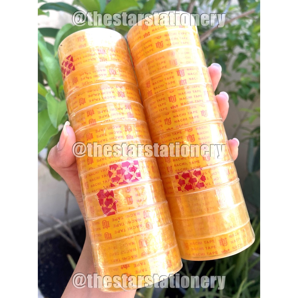

(1 Slop isi 12 Pcs) Stationery Tape Nachi 12 mm Yellow / Isolasi Kecil Nachi Yellow (1 Slop/12)