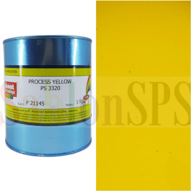 POLICOAT PROCESS YELLOW PS 3320 CAT SABLON PVC BASIS MINYAK 1KG