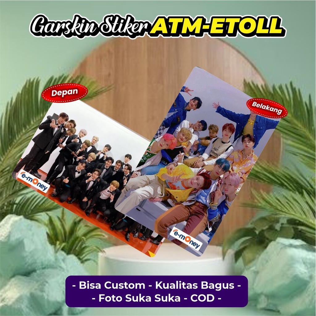 

Stiker Garksin Kartu Atm/Etoll Bisa Custom Suka Suka Anime/kpop/club