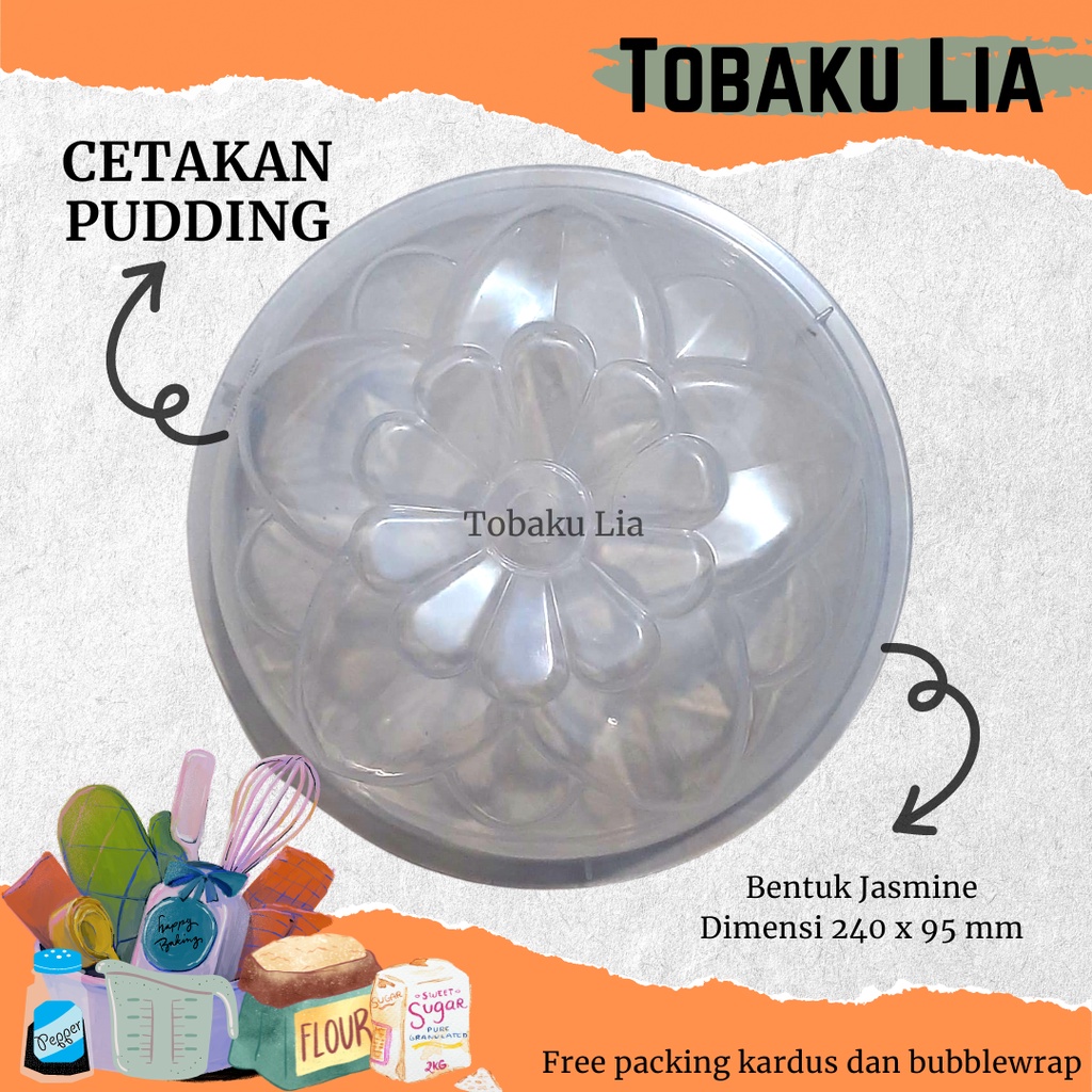 

CETAKAN PUDDING BESAR PUDDING JUMBO SRIKAYA JASMINE MAWAR