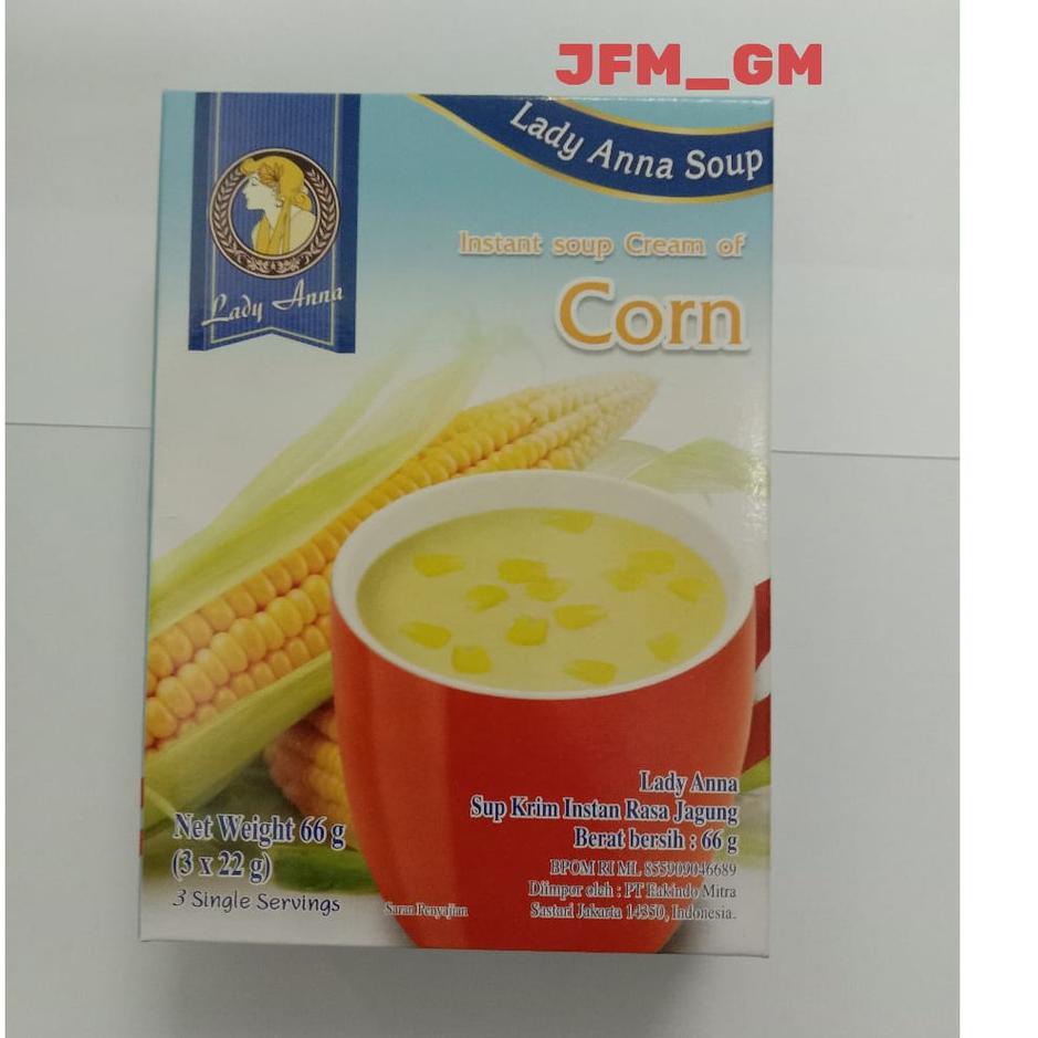 

✨BIG SALE✨ LADY ANNA INSTANT SOUP CREAM OF CORN 66GR gas !!