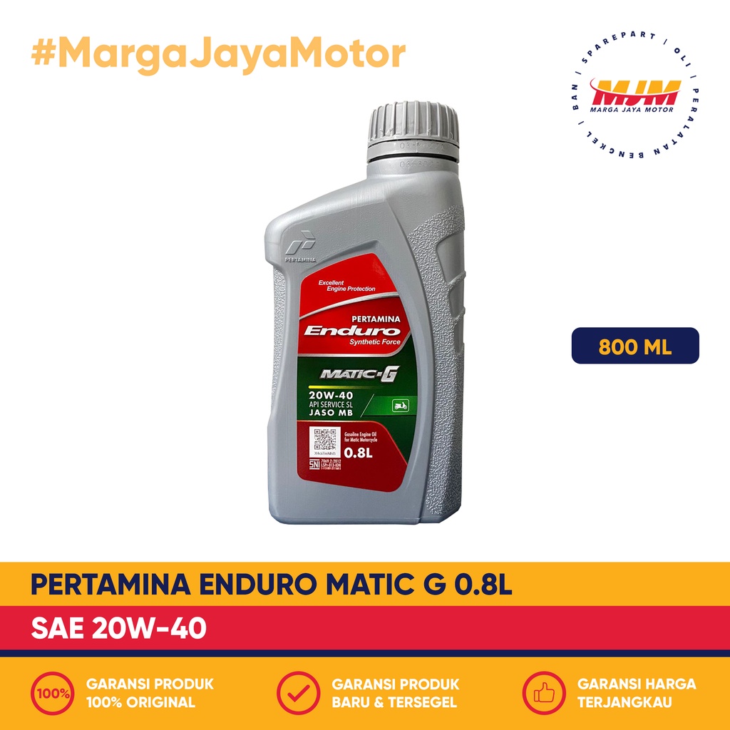 Enduro Matic G 20W/40 800ml Pertamina Oil 0.8L