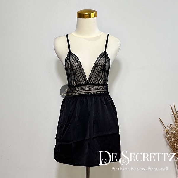 DeSecrettz BENNET Baju Tidur Wanita Dewasa Sexy Includes Lingerie Sexy &amp; G String, Baju Haram Sexy, Baju Tidur Sexy, Baju Dinas Malam Hari