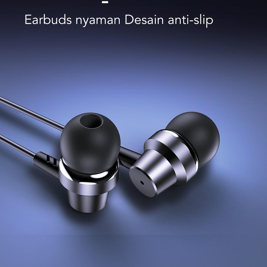 Official Shop--Olike Wired Earphone Headset In Ear HD Audio Headphone Handsfree Garansi Resmi 12 Bul