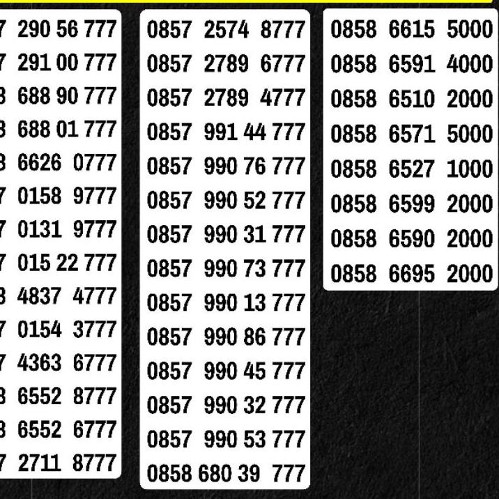 Kejar Promo--Nomor cantik Indosat Ooredoo Im3 Mentari Triple 4G Plus