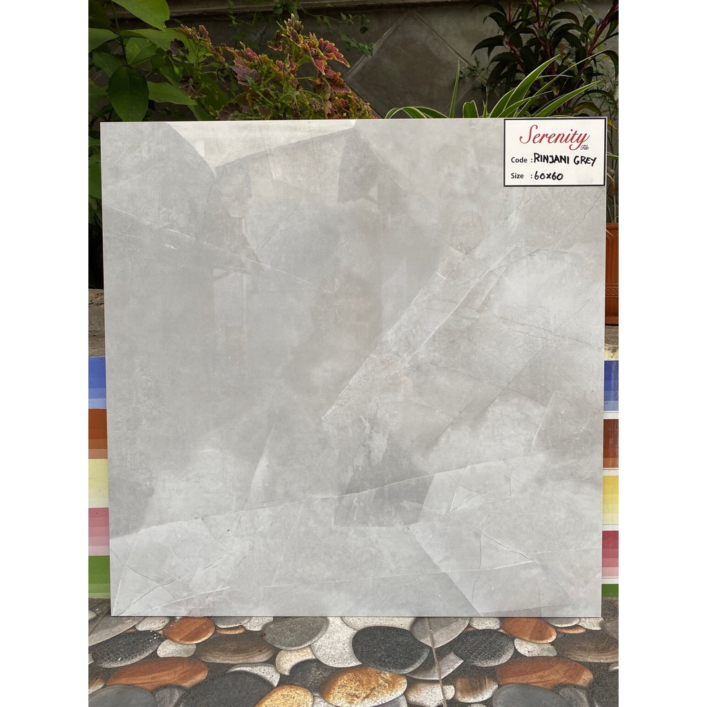 GRANITE LANTAI 60x60 RINJANI GREY / SERENITY / GLOSSY