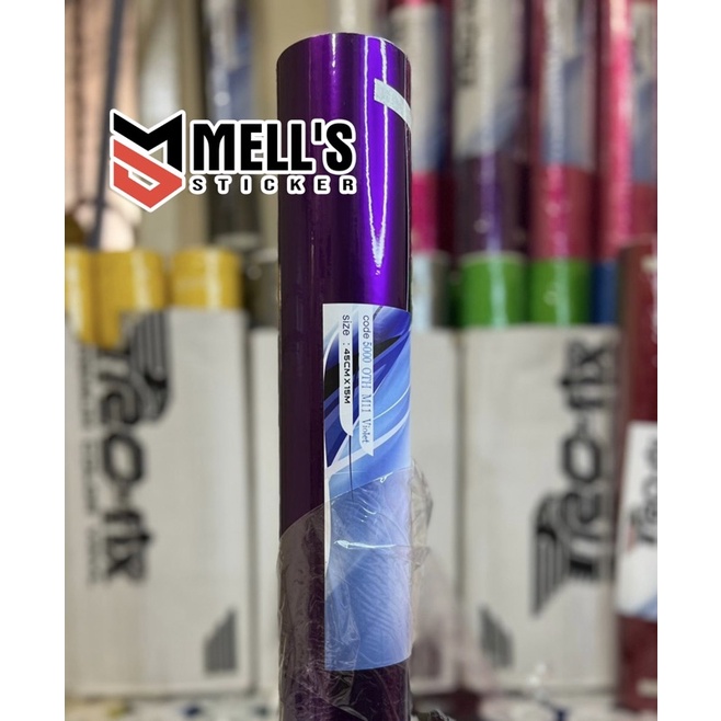 stiker ungu candy metalik 1 roll 45 cm * 15 meter profix skotlet ungu candy stiker motor ungu candi 