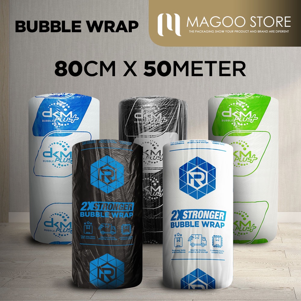 

Plastik Bubble Wrap DKM+ Bubble Roll Potongan 80cm x 50m JunDW