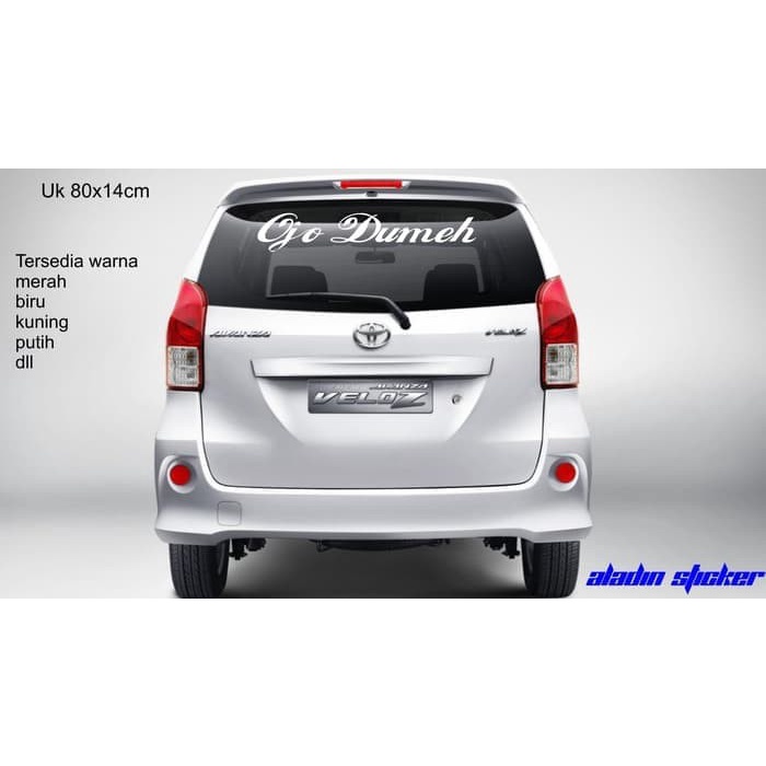 ojo dumeh cutting stiker kaca mobil