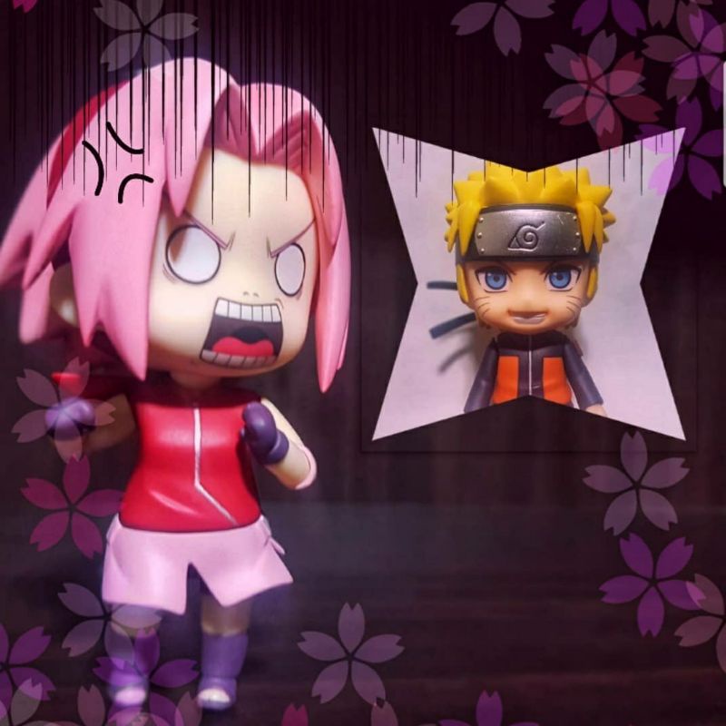 Mini Figure Sakura Haruno Naruto Shippuden Nendoroid Original