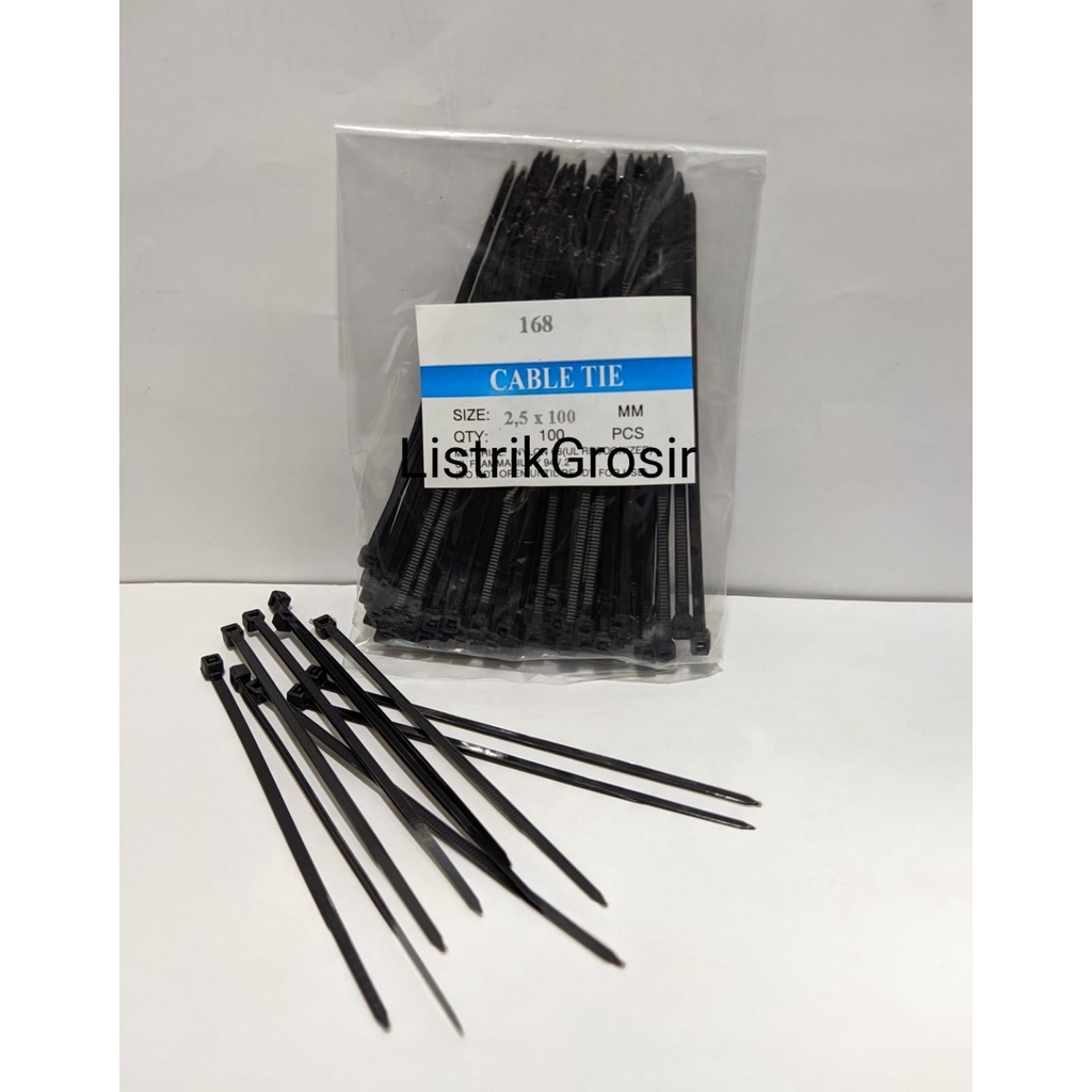 Kabel Ties Cable Tie Sabuk Pengikat Nylon 2.5x100MM 10CM 2,5X150MM 15CM 2,5X200MM 20CM