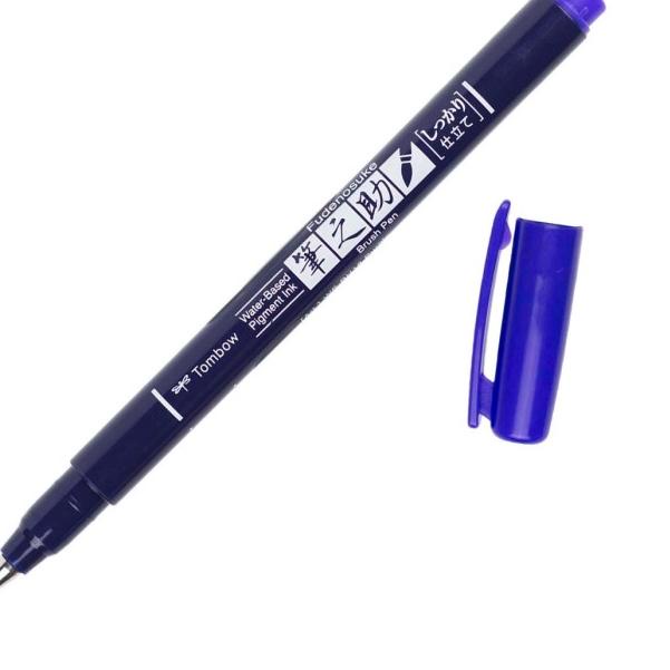 

Tombow Fudenosuke Hard Tip - Brush Pen - Ungu