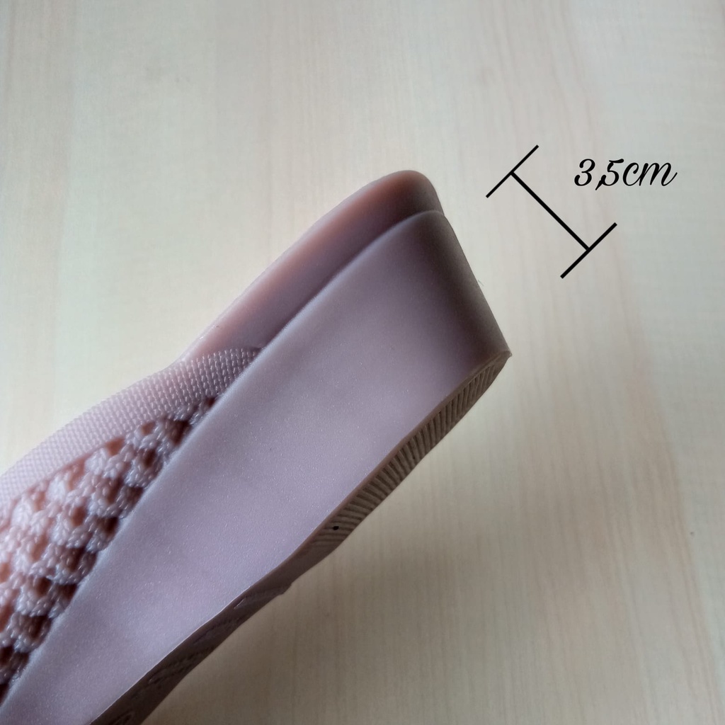 gof NEW ERA LB 13014 SANDAL KARET JELLY WANITA SENDAL WEDGES PEREMPUAN TERBARU Sandal Wedges Wanita / Bahan Jelly