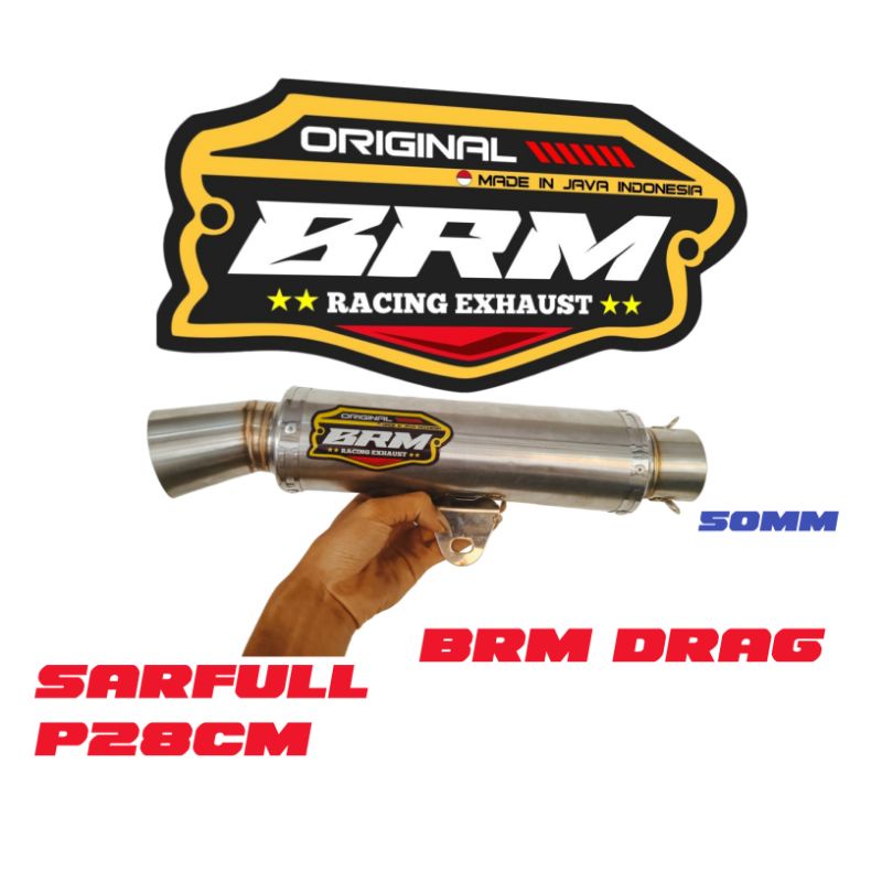 Knalpot Racing BRM drag Breket Bawah