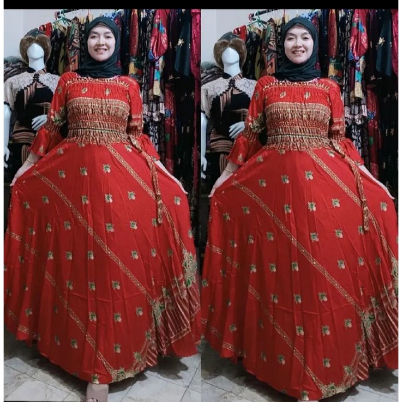 Jual Gamis Hindi mastani smock semok dada kerut dada klok Cinderella