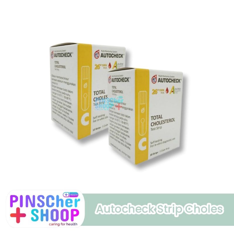 Strip Autocheck Cholesterol/ Kolesterol Refill Isi 10