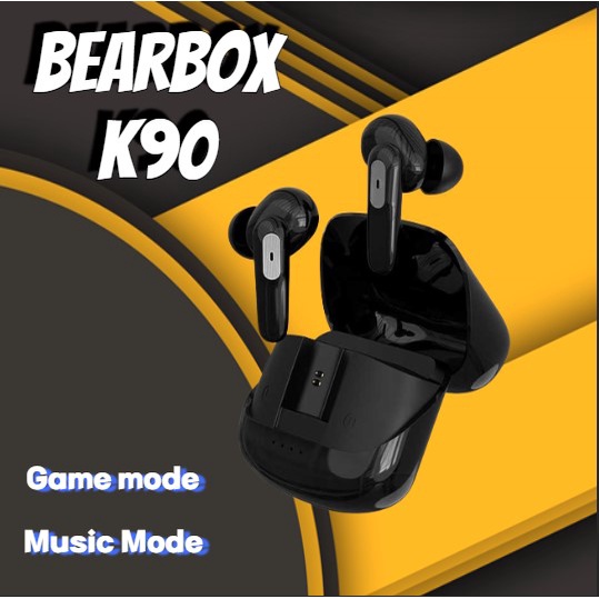 Earphone Wireless Gaming Bluetooth Bearbox K90 Low Latency