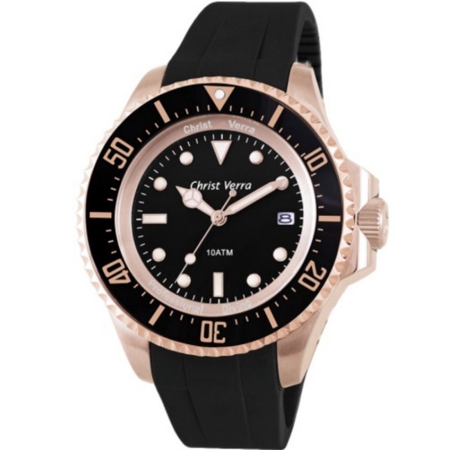 JAM TANGAN PRIA CHRIST VERRA 71637G-35 BLK ORIGINAL