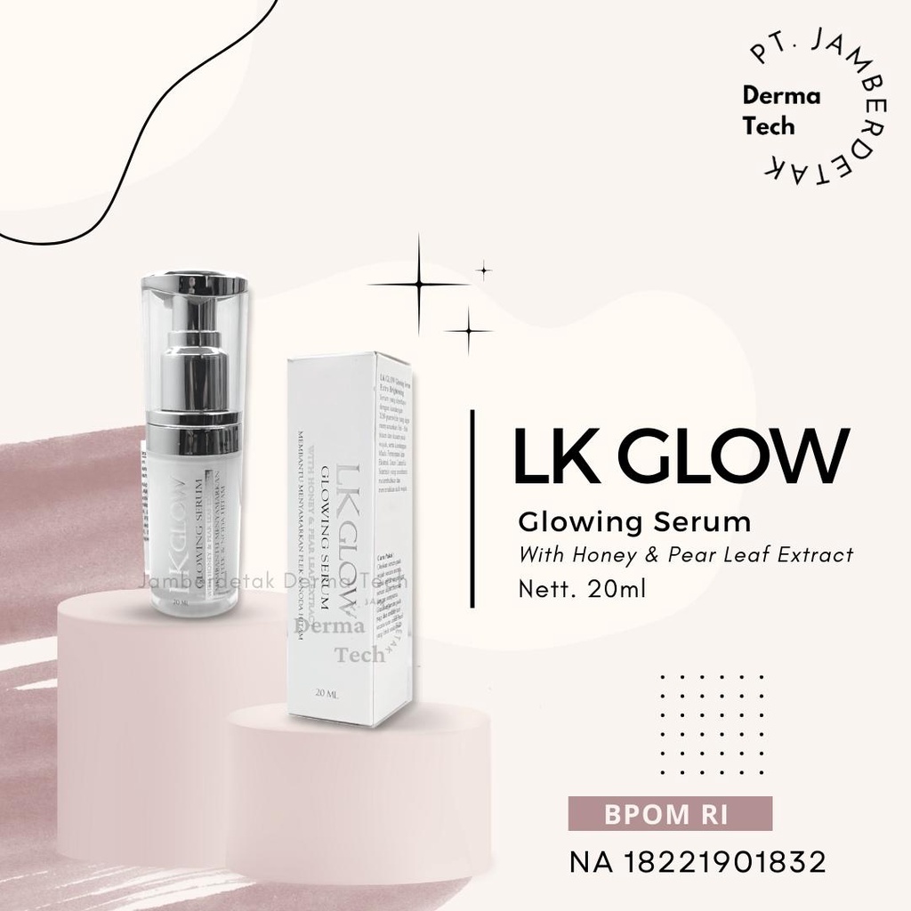 Serum Totol Flek BPOM RI LK Glowing Honey Pear 20ml menyamarkan flek noda hitam