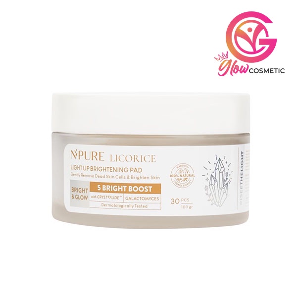 NPURE LICORICE LIGHT UP BRIGHTENING PAD - 30 PCS