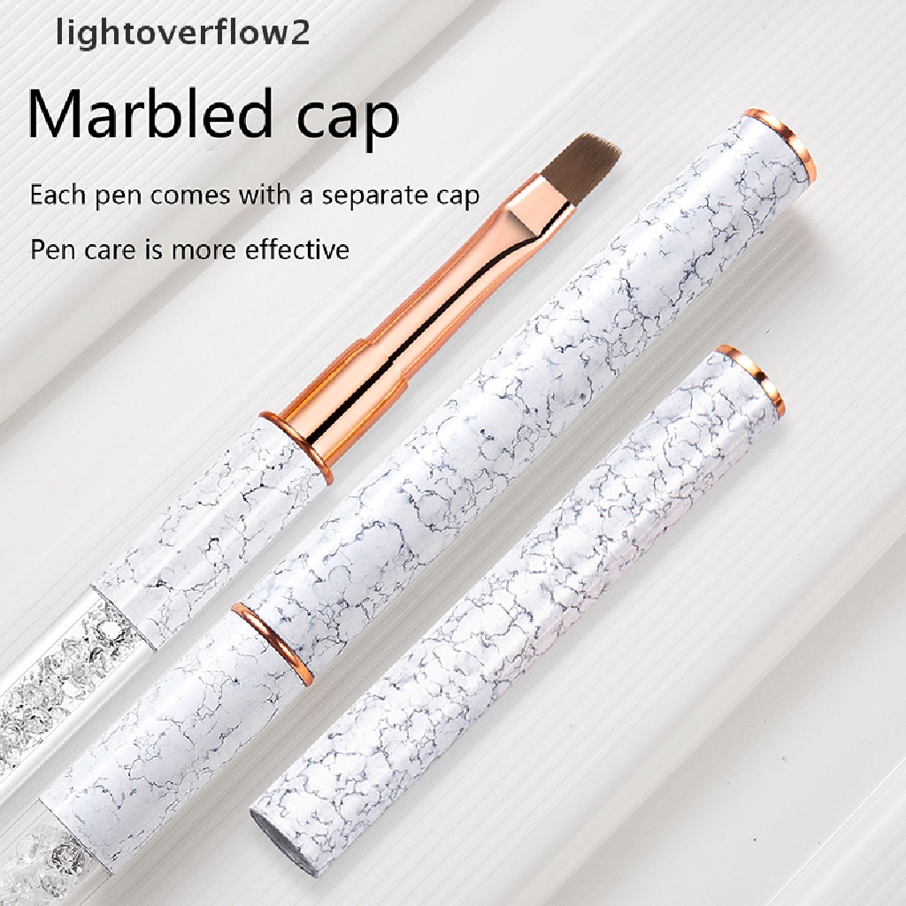 (lightoverflow2) Pen Gambar Kutek Gel UV Akrilik Untuk Nail Art (ID)
