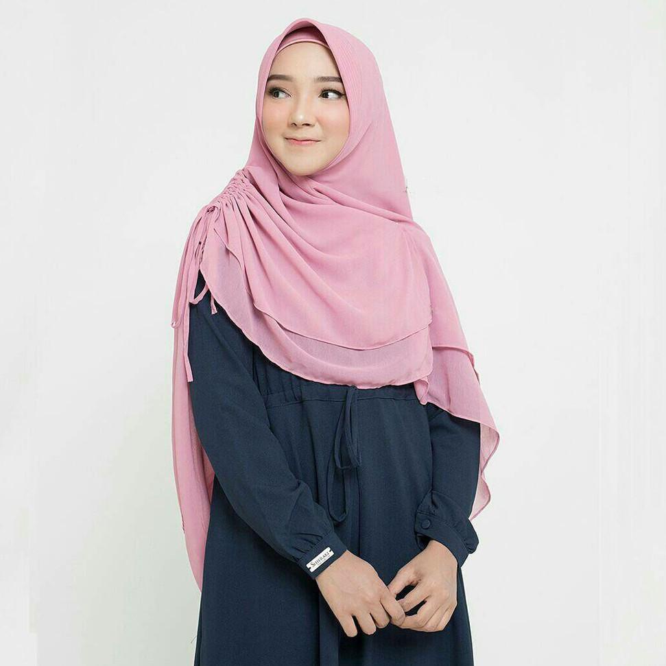 KHIMAR KERUT ZANITA / BERGO INSTAN / JILBAB SYARI / MURAH WANITA ◦ RPG.22Oc22ғ