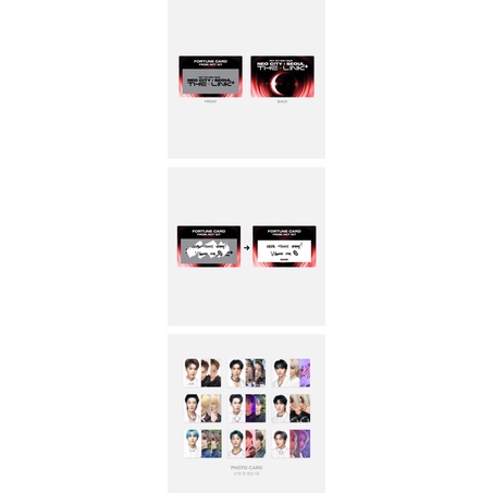 FORTUNE SCRATCH 4 CUT PHOTO SET THE LINK NCT 127