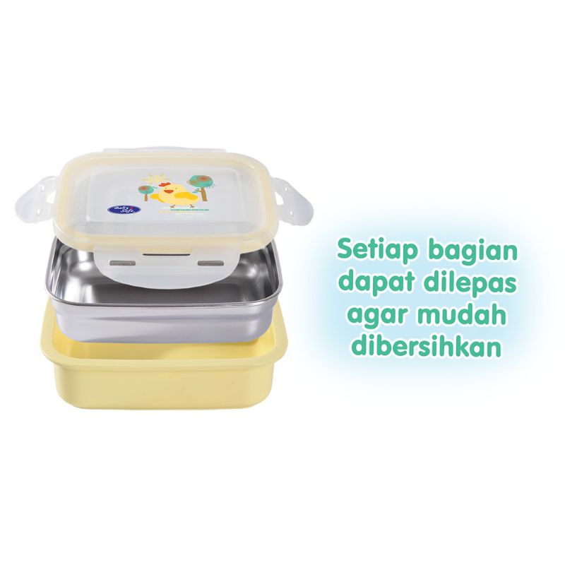 SS008 Baby Safe Stainless Lunch Box / Tempat Makan Bayi Babysafe