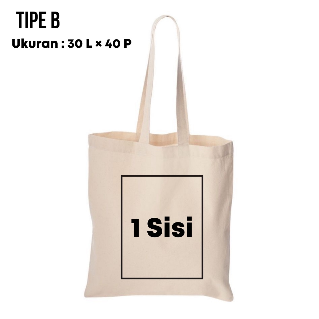 COSTUM TOTEBAG SATUAN , GRUP , LUSINAN | DESIGN BEBAS | BLACU PREMIUM | FULL COLOUR BERWARNA