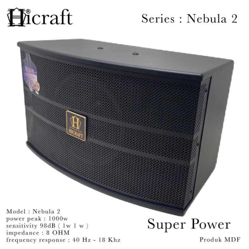 Speaker Karaoke Room Pasif 10 Inch HICRAFT Nebula 2 Sound Original