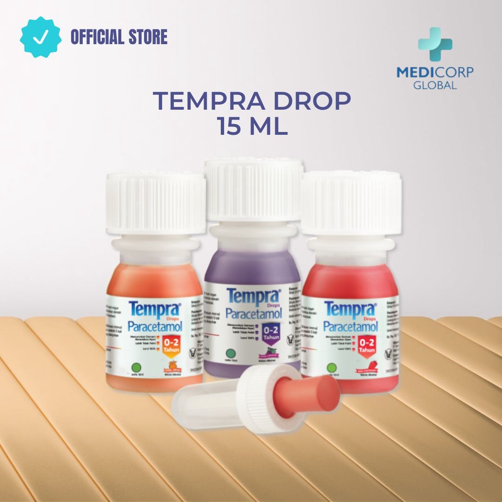 Jual Tempra drop obat paracetamol penurun demam / panas bayi dan anak