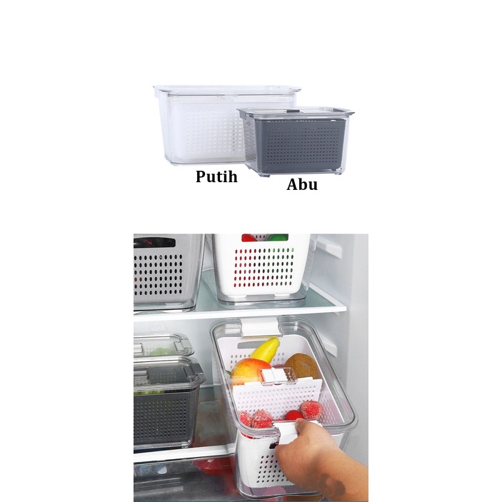 K1008 Fresh Box Sayur Akrilik Food Box Container Acrylic