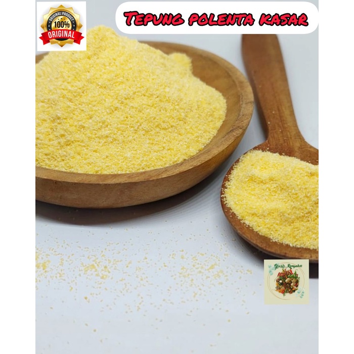 

Tepung Polenta Coarse / Tepung Jagung Kasar 1Kg