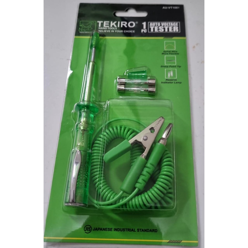 OBENG TESPEN OTOMATIS (AUTO VOLTAGE TESTER) TEKIRO / TEKIRO Auto Voltage Tester / Tespen dc TEKIRO / Alat Tespen Check Voltase Kendaraan Mobil Motor