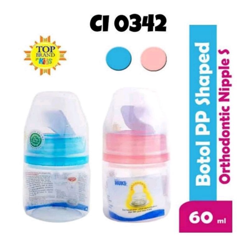 Baby Huki Botol Susu Dot Gepeng CI0342 60ml / CI0330 120ml / CI0329 240ml